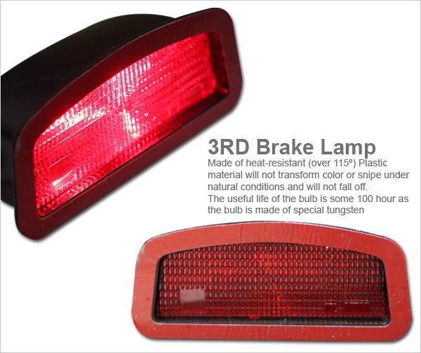 Buy Universal Super Bright 3D 3rd Brake Light Excellent Braking [HS139]